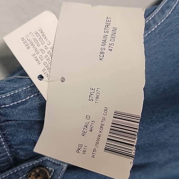 NWT vintage high rise gaucho denim short - Picture 3 of 6